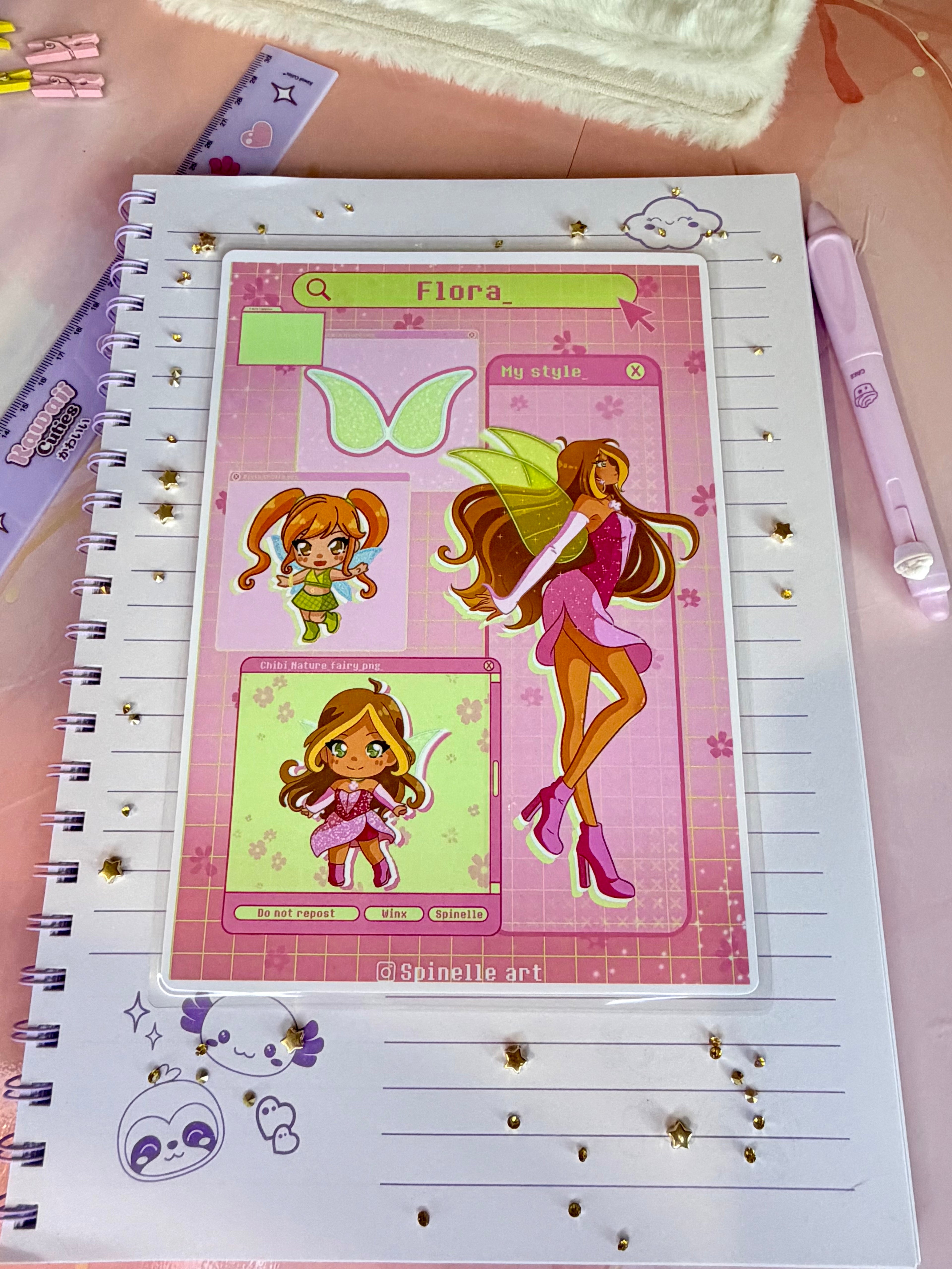 Print Flora Magic Winx 💫🌷