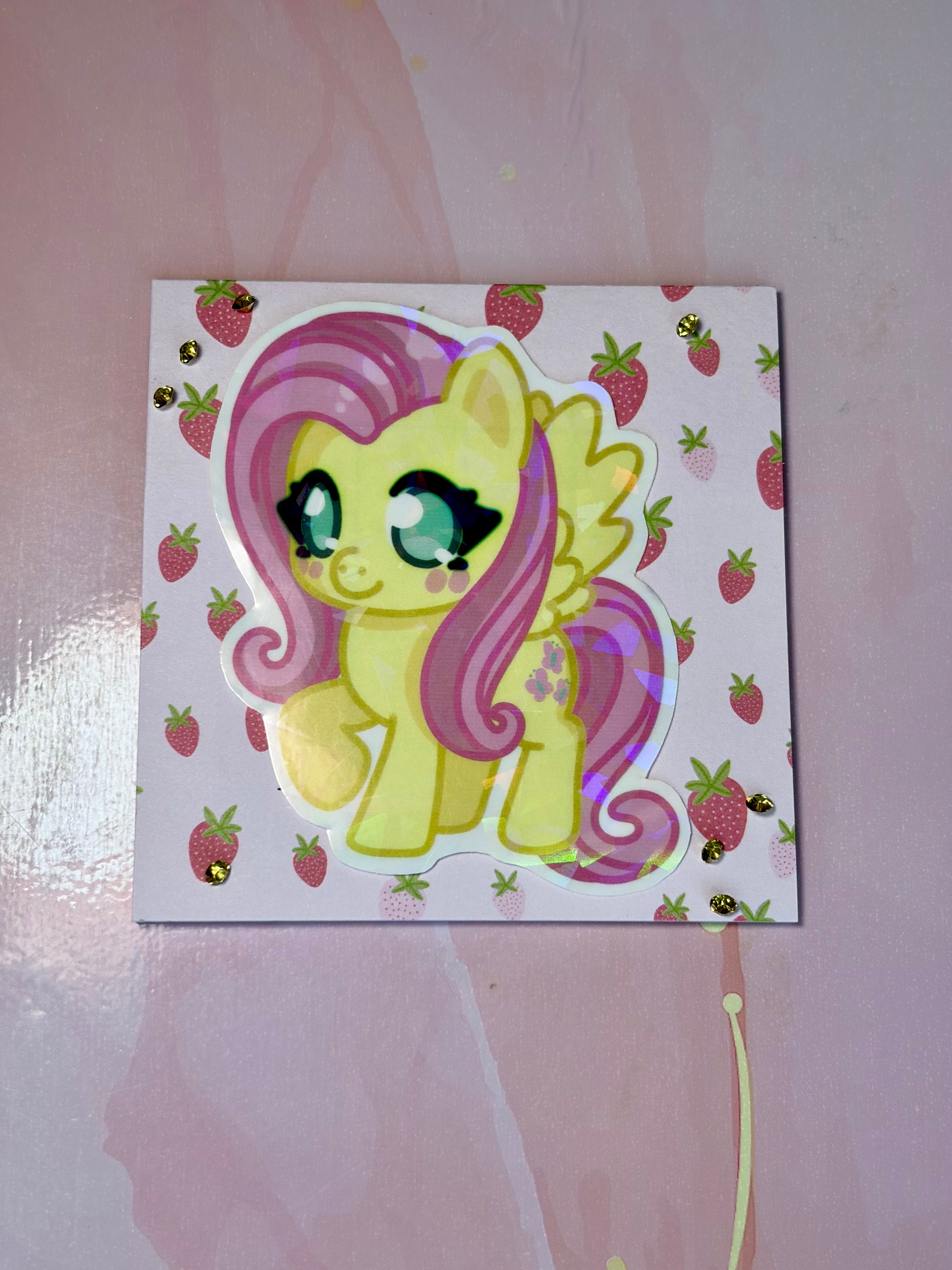 Sticker Flutter Shy Pony 🎠🦋