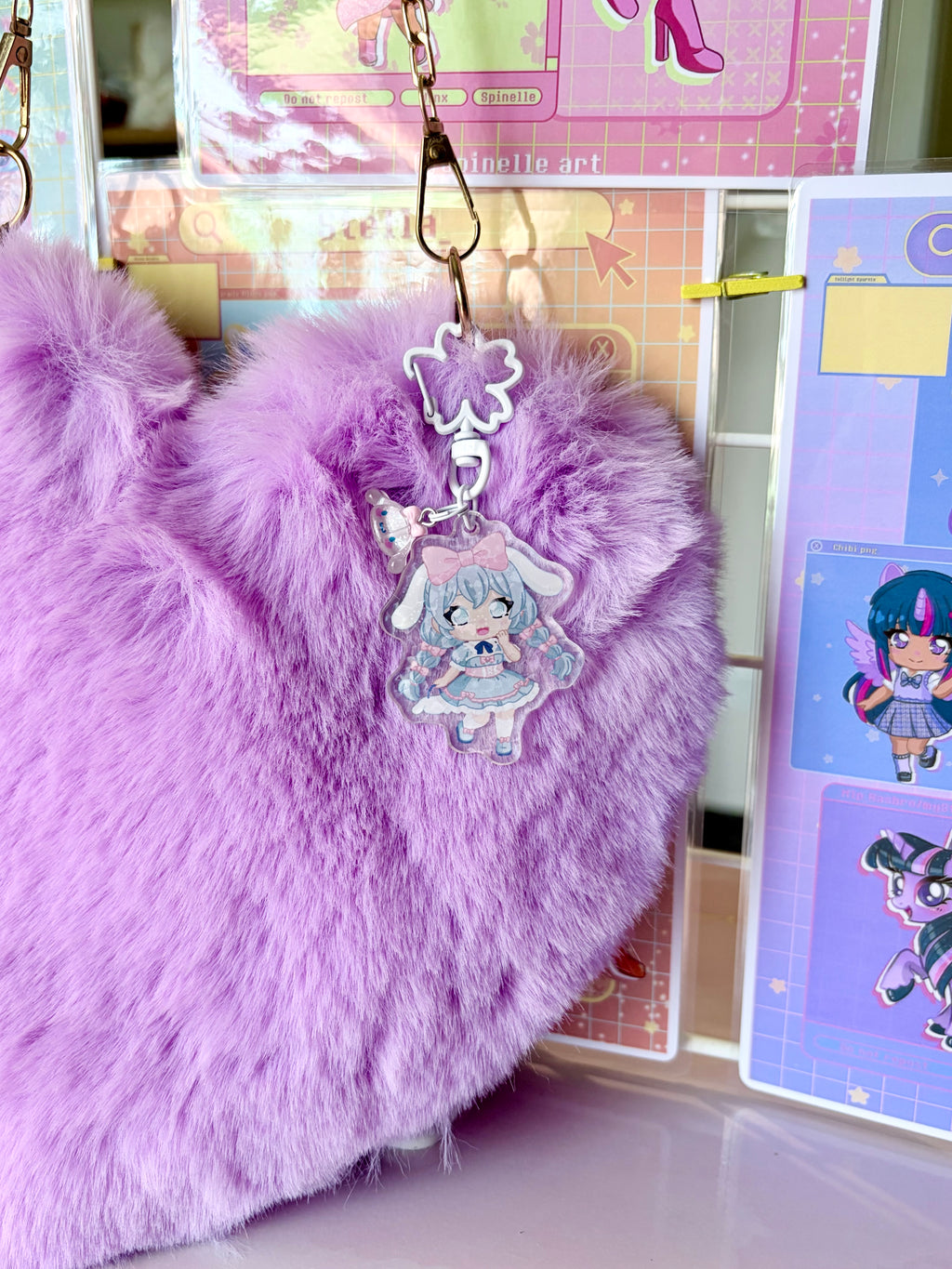Porte Clé Cinnamon Roll Sanrio 🤍🩵