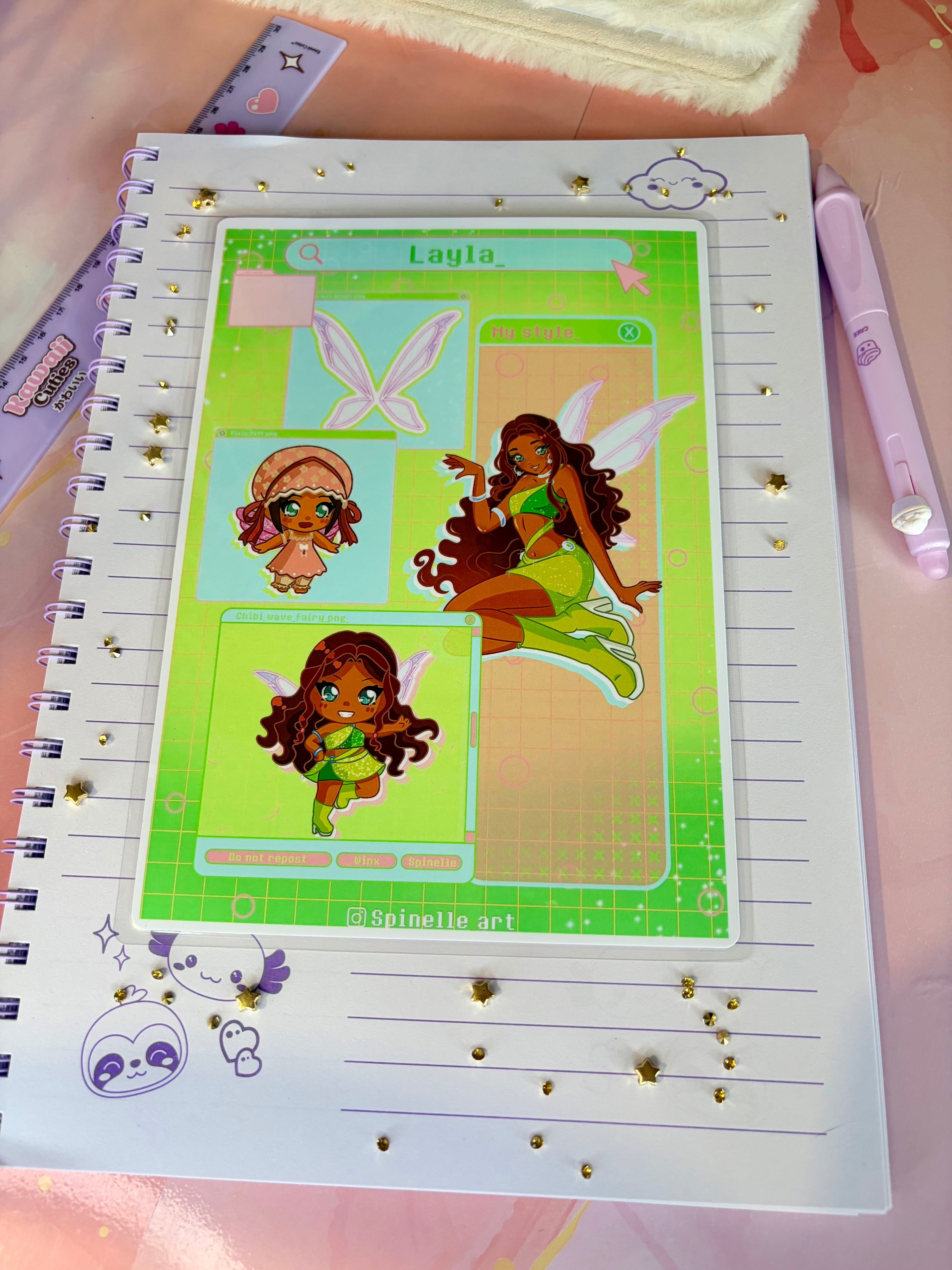 Print Layla Magic Winx 💫🫧