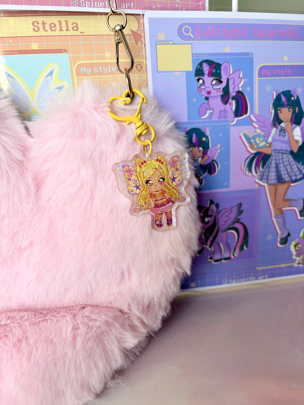 Porte Clé Stella Believix ☀️🌙💖