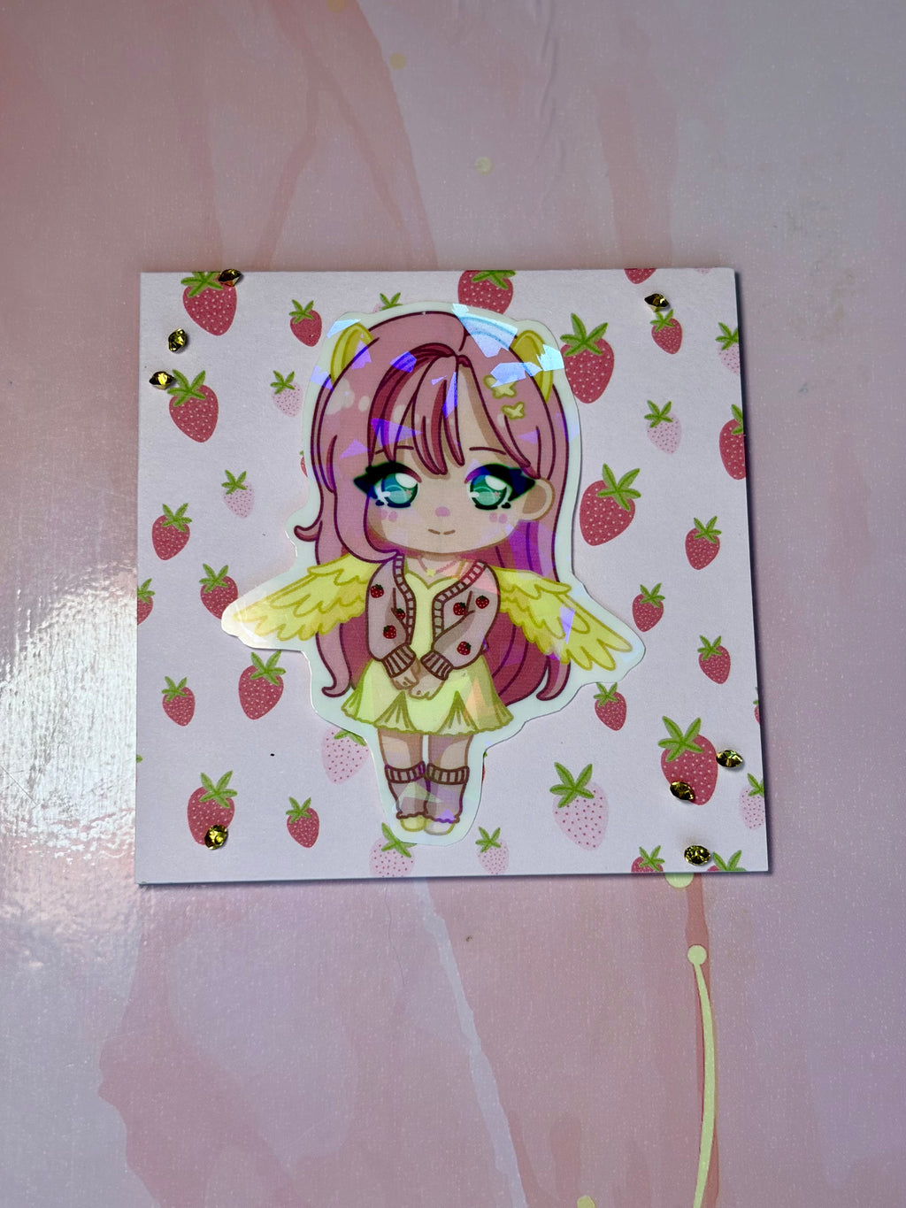 Sticker Flutter Shy Chibi 🦋