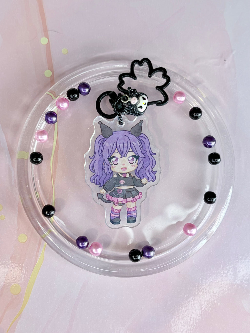 Porte Clé Kuromi Sanrio 🖤💜