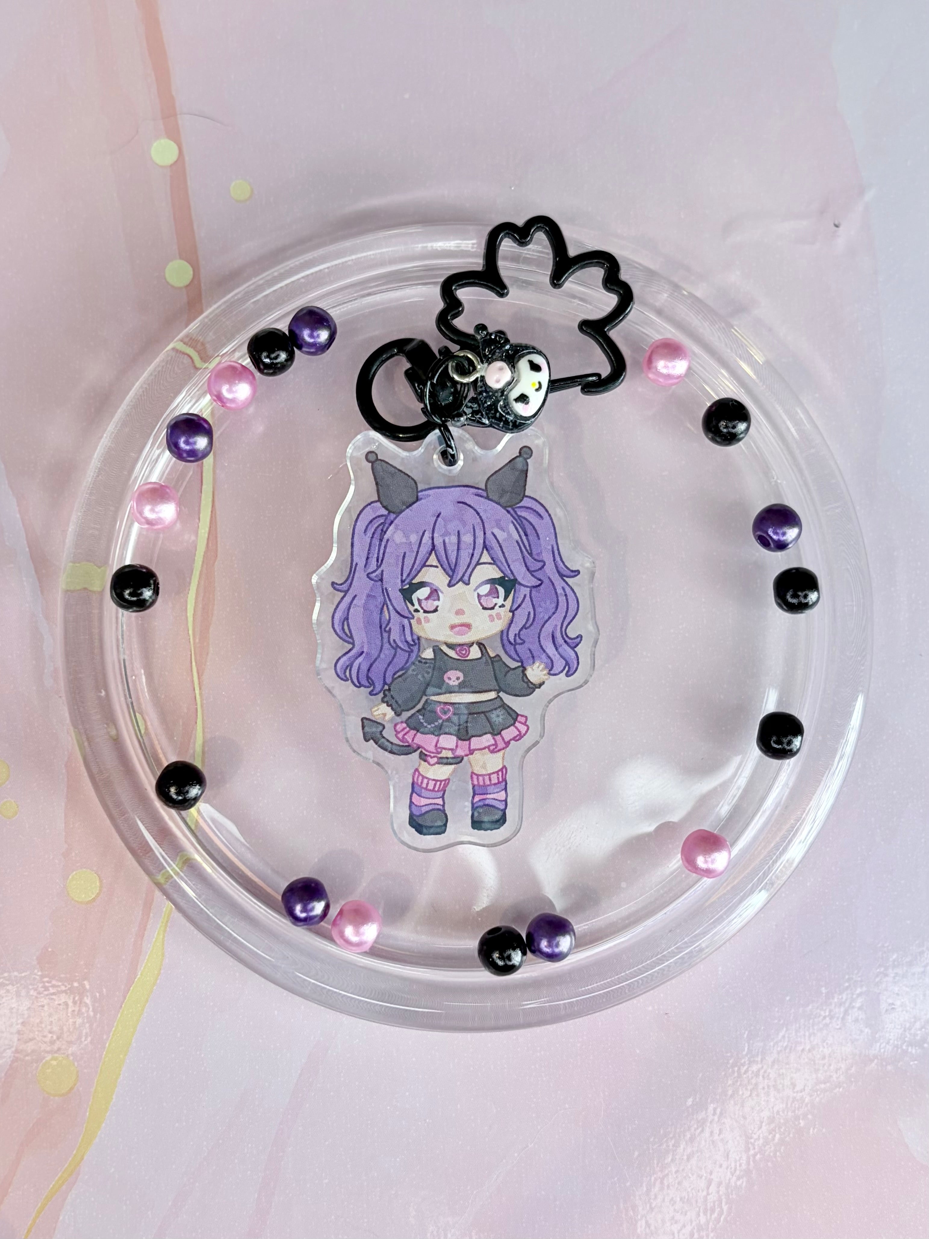 Porte Clé Kuromi Sanrio 🖤💜