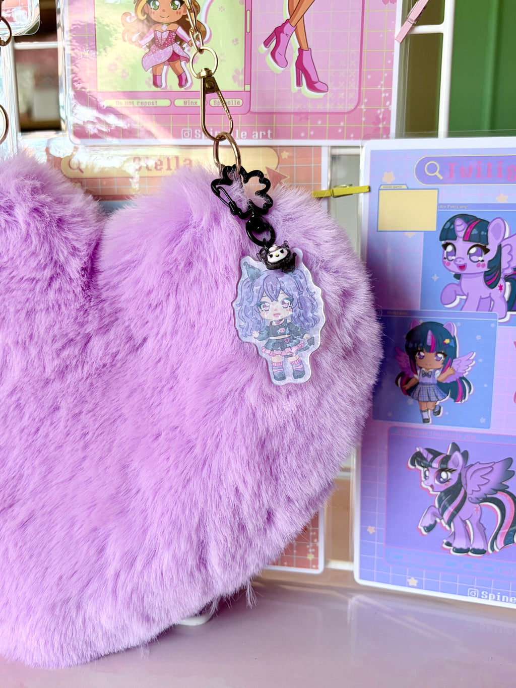 Porte Clé Kuromi Sanrio 🖤💜